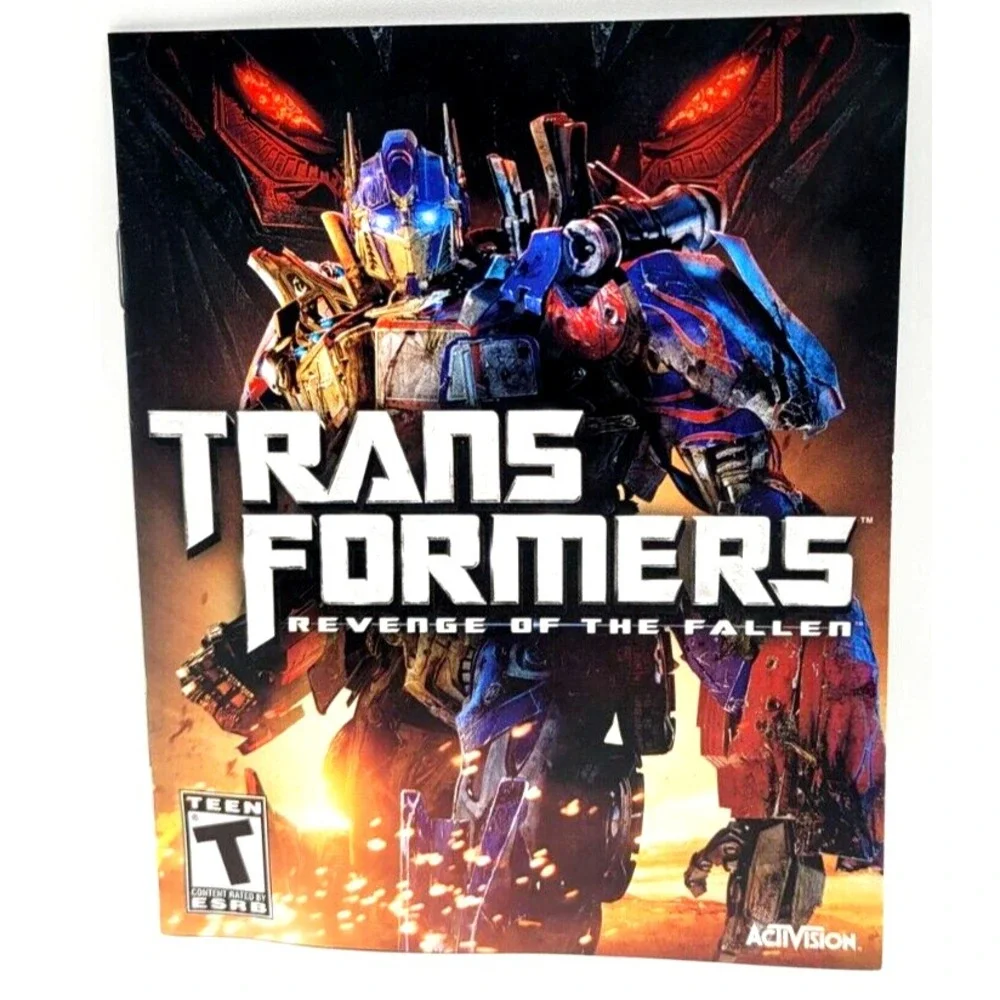 Transformers Revenge of the Fallen PS3 PlayStation 3 Instruction Manual‎ Only
